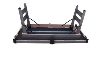 Hathaway Pendleton 6-Ft. Portable Pool Table | Driftwood Finish with Burgundy Felt | BG50379