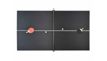 Hathaway Newport 7-Ft. Pool Table Combo Set with Benches | Rustic Gray with Blue Felt | BG50374