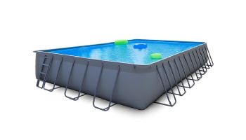 CaliFun Soft Sided Frame Above Ground Swimming Pool Package | 10' x 18' Rectangle 52" Tall | 187331