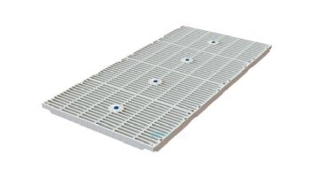 AquaStar MAHC-1 Series Commercial Retrofit Cover | 18"x36" with Four 9"x18" Retrofit Anti-Entrapment Suction Outlet Covers and Support Bars | White | R1836101