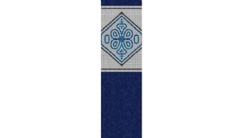 33' Round Uni-Bead Above Ground Pool Liner | Mangalore Mosaic Pattern | 54" Wall | Heavy Gauge | NL336-40