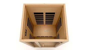 Golden Designs Dynamic Gracia 1-2 Person Low EMF FAR Infrared Sauna | Hemlock | DYN-6119-01