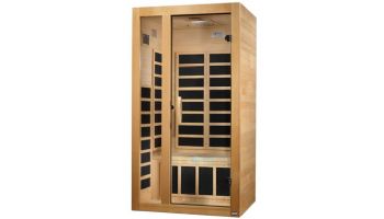 Golden Designs Dynamic Gracia 1-2 Person Low EMF FAR Infrared Sauna | Hemlock | DYN-6119-01