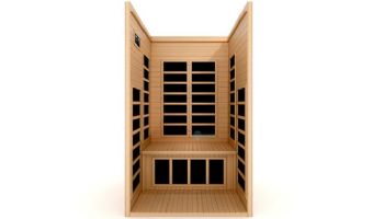Golden Designs Dynamic Gracia 1-2 Person Low EMF FAR Infrared Sauna | Hemlock | DYN-6119-01