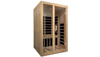 Golden Designs Dynamic Santiago 2-Person Low EMF FAR Infrared Sauna | Hemlock | DYN-6209-01