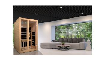 Golden Designs Dynamic Santiago 2-Person Low EMF FAR Infrared Sauna | Hemlock | DYN-6209-01