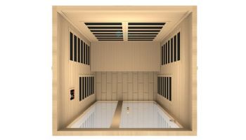 Golden Designs Dynamic Santiago 2-Person Low EMF FAR Infrared Sauna | Hemlock | DYN-6209-01