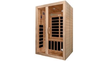 Golden Designs Dynamic Santiago 2-Person Low EMF FAR Infrared Sauna | Hemlock | DYN-6209-01