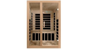Golden Designs Dynamic Santiago 2-Person Low EMF FAR Infrared Sauna | Hemlock | DYN-6209-01