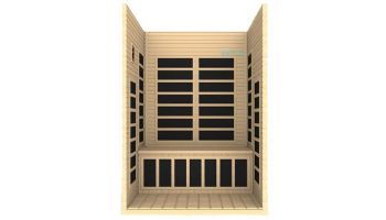 Golden Designs Dynamic Santiago 2-Person Low EMF FAR Infrared Sauna | Hemlock | DYN-6209-01