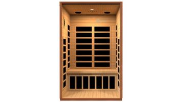 Golden Designs Dynamic Cardova 2-Person Ultra Low EMF FAR Infrared Sauna | Hemlock | DYN-6203-01 Elite