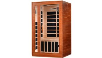 Golden Designs Dynamic Cardova 2-Person Ultra Low EMF FAR Infrared Sauna | Hemlock | DYN-6203-01 Elite