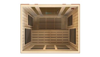 Golden Designs Dynamic Bellagio 3-Person Low EMF FAR Infrared Sauna | Hemlock | DYN-6306-02