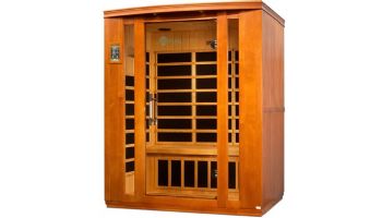 Golden Designs Dynamic Bellagio 3-Person Low EMF FAR Infrared Sauna | Hemlock | DYN-6306-02