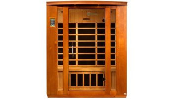 Golden Designs Dynamic Bellagio 3-Person Low EMF FAR Infrared Sauna | Hemlock | DYN-6306-02