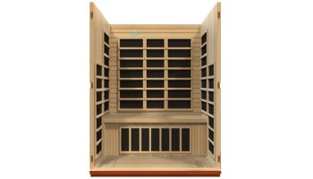 Golden Designs Dynamic Bellagio 3-Person Low EMF FAR Infrared Sauna | Hemlock | DYN-6306-02