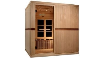 Golden Designs Catalonia 8-Person PureTech Near Zero EMF Infrared Sauna | Hemlock | GDI-6880-01 | GDI-6880-02