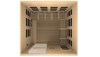Golden Designs Catalonia 8-Person PureTech Near Zero EMF Infrared Sauna | Hemlock | GDI-6880-01 | GDI-6880-02