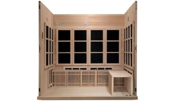 Golden Designs Catalonia 8-Person PureTech Near Zero EMF Infrared Sauna | Hemlock | GDI-6880-01 | GDI-6880-02
