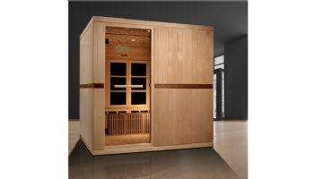 Golden Designs Catalonia 8-Person PureTech Near Zero EMF Infrared Sauna | Hemlock | GDI-6880-01 | GDI-6880-02