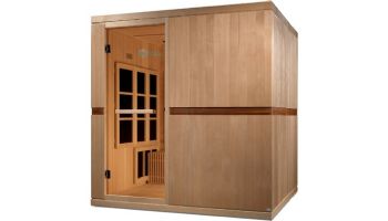 Golden Designs Catalonia 8-Person PureTech Near Zero EMF Infrared Sauna | Hemlock | GDI-6880-01 | GDI-6880-02