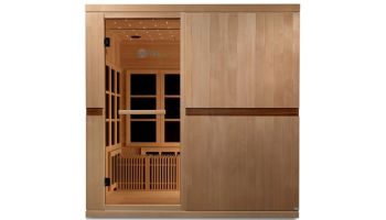 Golden Designs Catalonia 8-Person PureTech Near Zero EMF Infrared Sauna | Hemlock | GDI-6880-01 | GDI-6880-02