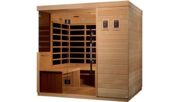 Golden Designs Dynamic La Sagrada 6 Person Ultra Low EMF FAR Infrared Sauna | Hemlock  | DYN-5860-01