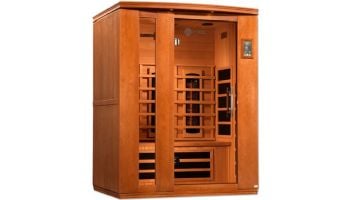 Golden Designs Lugano 3-Person Full Spectrum Near Zero EMF FAR Infrared Sauna | Hemlock | DYN-6336-03 FS