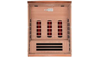 Golden Designs Lugano 3-Person Full Spectrum Near Zero EMF FAR Infrared Sauna | Hemlock | DYN-6336-03 FS