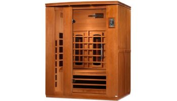 Golden Designs Lugano 3-Person Full Spectrum Near Zero EMF FAR Infrared Sauna | Hemlock | DYN-6336-03 FS