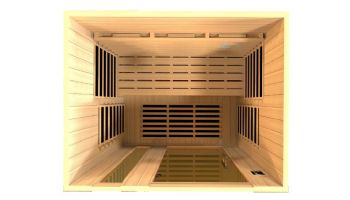 Golden Designs Lugano 3-Person Full Spectrum Near Zero EMF FAR Infrared Sauna | Hemlock | DYN-6336-03 FS