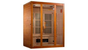 Golden Designs Maxxus Alpine Dual Tech 3-Person Low EMF FAR Infrared Sauna | Hemlock | MX-J306-02S