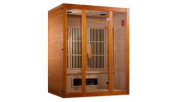 Golden Designs Maxxus Alpine Dual Tech 3-Person Low EMF FAR Infrared Sauna | Hemlock | MX-J306-02S