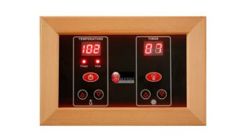 Golden Designs Maxxus 3-Person Near Zero Full Spectrum EMF FAR Infrared Carbon Corner Sauna | Red Cedar | MX-M356-01-FS CED