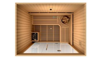 Golden Designs Copenhagen 3 Person Traditional Steam Sauna | Canadian Red Cedar | GDI-7389-01