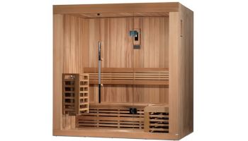 Golden Designs Copenhagen 3 Person Traditional Steam Sauna | Canadian Red Cedar | GDI-7389-01
