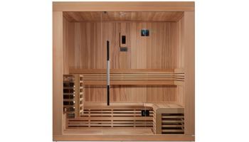 Golden Designs Copenhagen 3 Person Traditional Steam Sauna | Canadian Red Cedar | GDI-7389-01