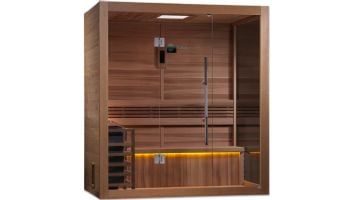 Golden Designs Forssa 3-Person Traditional Steam Sauna | Canadian Red Cedar | GDI-7203-01