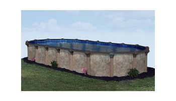 Coronado 16' x 32' Oval 54" Sub-Assy (Pool Frame) for CaliMar Above Ground Pools | <b>Salt Friendly</b> | 54" Wall | Resin Top Rails | 5-4926-144-54PS