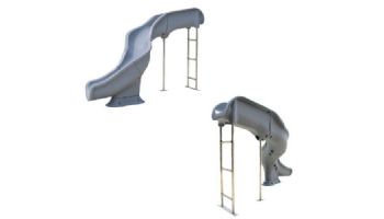 Global Pool Products Landscape Slide Swimming Pool Slide | Right Turn | Gray | GPPSRT15-GREY-R