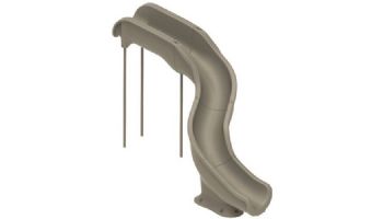 Global Pool Products Landscape Slide Swimming Pool Slide | Right Turn | Gray | GPPSRT15-GREY-R