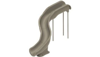 Global Pool Products Landscape Slide Swimming Pool Slide | Right Turn | Gray | GPPSRT15-GREY-R