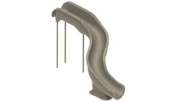 Global Pool Products Landscape Slide Swimming Pool Slide | Right Turn | Gray | GPPSRT15-GREY-R