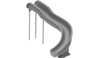 Global Pool Products Landscape Slide Swimming Pool Slide | Right Turn | Gray | GPPSSW17-GREY-R
