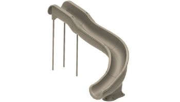 Global Pool Products Landscape Slide Swimming Pool Slide | Right Turn | Gray | GPPSSW17-GREY-R