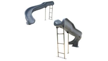 Global Pool Products Landscape Slide Swimming Pool Slide with LED Light | Right Turn | Sandstone | GPPSSW17-SAND-R-LED