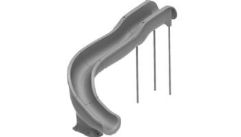 Global Pool Products Landscape Slide Swimming Pool Slide | Right Turn | Gray | GPPSSW17-GREY-R