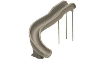 Global Pool Products Landscape Slide Swimming Pool Slide | Right Turn | Gray | GPPSSW17-GREY-R