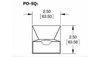 FX Luminaire PO 1LED Wall Light | Square | Antique Bronze | PO-1LED-SQ-AB