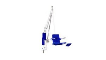 Aqua Creek Revolution XL Pool Lift | No Anchor | White Powder Coat with Gray Seat | F-REVXL-G